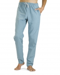 CHINO hellblau (stonewashed) M